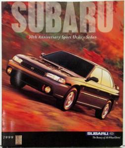 1999 Subaru Sport Utility Sedan and Limited Color Sales Folder Original