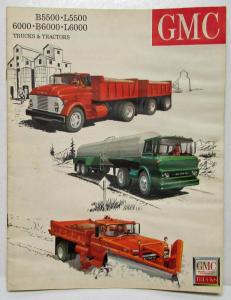 1963 GMC B5500 L5500 6000 B6000 L6000 Trucks and Tractors Sales Brochure