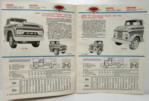 1964 GMC Trucks 4000 & H5000 Series Toro-Flow Diesel Models Sales Brochure Orig