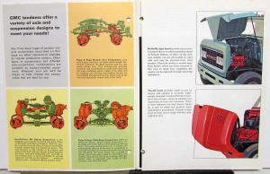 1967 GMC Trucks Gasoline Heavy Tonnage Models Sales Brochure Red Logo Original