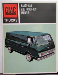 1967 GMC Trucks Handi-Van and Handi-Bus Models Sales Brochure Original