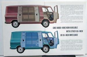 1967 GMC Trucks Handi-Van and Handi-Bus Models Sales Brochure Original