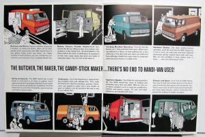 1967 GMC Trucks Handi-Van and Handi-Bus Models Sales Brochure Original