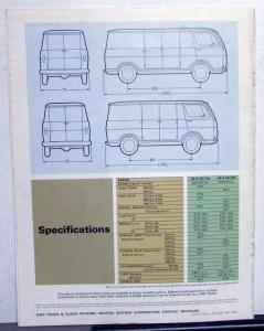 1967 GMC Trucks Handi-Van and Handi-Bus Models Sales Brochure Original