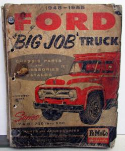 1948 1949 1950 1951 52 1955 Ford Truck Parts Catalog Book Series 7 & 8 700 - 900