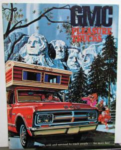 1968 GMC Pleasure Trucks Handi Bus Van Suburban Camper Pickup 4x4 Sales Brochure