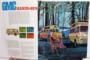 1968 GMC Pleasure Trucks Handi Bus Van Suburban Camper Pickup 4x4 Sales Brochure