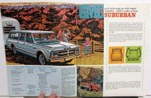 1968 GMC Pleasure Trucks Handi Bus Van Suburban Camper Pickup 4x4 Sales Brochure