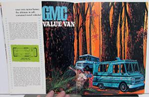 1968 GMC Pleasure Trucks Handi Bus Van Suburban Camper Pickup 4x4 Sales Brochure