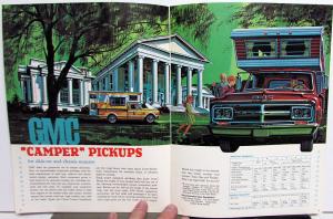 1968 GMC Pleasure Trucks Handi Bus Van Suburban Camper Pickup 4x4 Sales Brochure