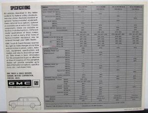 1968 GMC Trucks Suburban Panel Models 1500 2500 Sales Brochure Folder Original