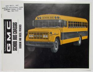 1968 GMC School Bus Chassis Sales Brochure