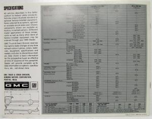 1968 GMC School Bus Chassis Sales Brochure