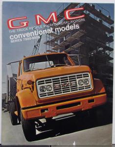 1970 GMC Conventional Models Series 7500-9500 Truck Sales Brochure Original