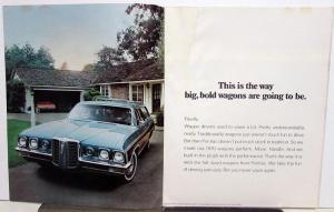 1970 Pontiac Wagon Bonneville Safari Catalina Le Mans Sales Brochure XL