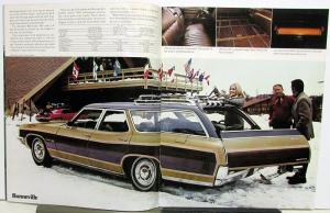 1970 Pontiac Wagon Bonneville Safari Catalina Le Mans Sales Brochure XL