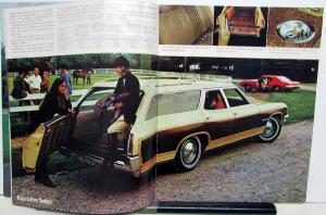 1970 Pontiac Wagon Bonneville Safari Catalina Le Mans Sales Brochure XL