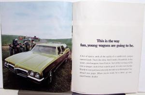 1970 Pontiac Wagon Bonneville Safari Catalina Le Mans Sales Brochure XL