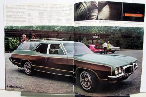 1970 Pontiac Wagon Bonneville Safari Catalina Le Mans Sales Brochure XL