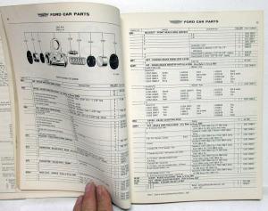 1962 Ford Passenger Car Parts Catalog Book Manual Thunderbird Galaxie Fairlane