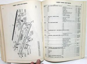 1962 Ford Passenger Car Parts Catalog Book Manual Thunderbird Galaxie Fairlane