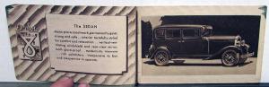 1930 DeSoto Straight 8 Seven Body Models Sedan Coupe Convertible Sales Brochure