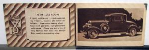 1930 DeSoto Straight 8 Seven Body Models Sedan Coupe Convertible Sales Brochure