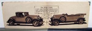 1930 DeSoto Straight 8 Seven Body Models Sedan Coupe Convertible Sales Brochure