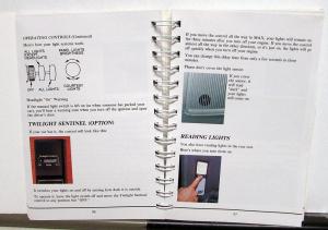 1989 Cadillac Deville Fleetwood Operator Owners Manual Original