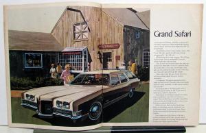 1971 Pontiac Station Wagons Grand Safari LeMans Features Options Sales Brochure