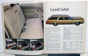 1971 Pontiac Station Wagons Grand Safari LeMans Features Options Sales Brochure