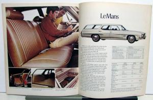 1971 Pontiac Station Wagons Grand Safari LeMans Features Options Sales Brochure