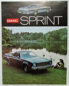 1974 GMC Sprint Truck Sales Brochure Folder Revised Original