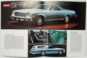 1974 GMC Sprint Truck Sales Brochure Folder Revised Original