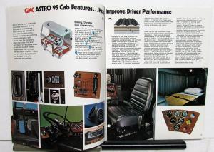 1976 GMC Astro 95 Truck Tilt Cab Sales Brochure Original