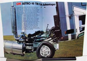 1976 GMC Astro 95 Truck Tilt Cab Sales Brochure Original