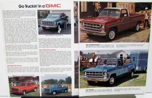 1978 GMC Pickup Trucks Sale Brochure Wideside Fenderside 4WD Crew Cab Chassis