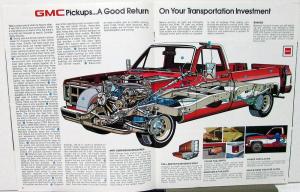 1978 GMC Pickup Trucks Sale Brochure Wideside Fenderside 4WD Crew Cab Chassis