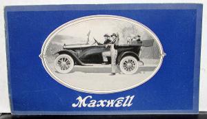 1918 Maxwell Mini Sales Brochure Illustrations Features Prices 7 Models Original