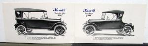 1918 Maxwell Mini Sales Brochure Illustrations Features Prices 7 Models Original