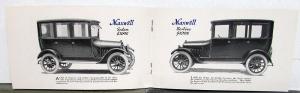 1918 Maxwell Mini Sales Brochure Illustrations Features Prices 7 Models Original