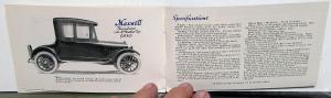 1918 Maxwell Mini Sales Brochure Illustrations Features Prices 7 Models Original