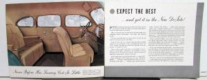 1938 DeSoto Sedan Coupe 7 Passenger Touring Convertible Sales Brochure Oversized