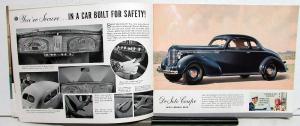 1938 DeSoto Sedan Coupe 7 Passenger Touring Convertible Sales Brochure Oversized