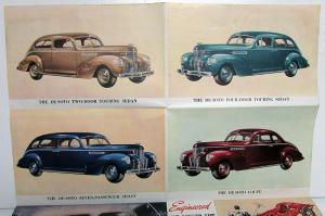 1939 DeSoto Sedan Coupe Touring Limo Highlights Sales Folder Brochure Original