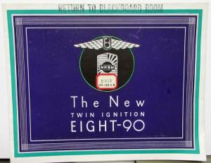 1931 Nash Dealer Sales Brochure The New Twin Ignition Eight 90 Folder Rare