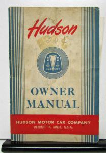 1949 Hudson Super Commodore Six Eight Owners Operator Manual Original