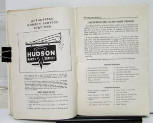 1949 Hudson Super Commodore Six Eight Owners Operator Manual Original