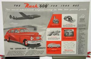 1946 Nash Dealer Color Sales Brochure Mailer 600 Ambassador You Will Be Ahead