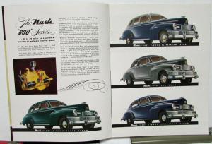 1947 Nash Dealer Color Sales Brochure Lifts The Curtain New Models Introduction